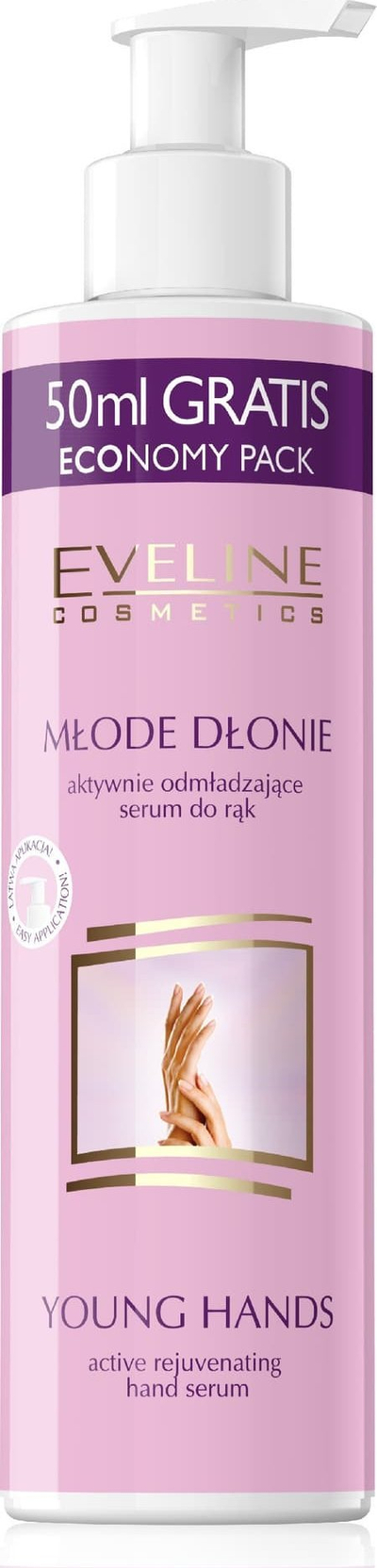 Krem duarsh Eveline Hand Cream Serum for Young Hands, 245ml, për duar të hidratuara