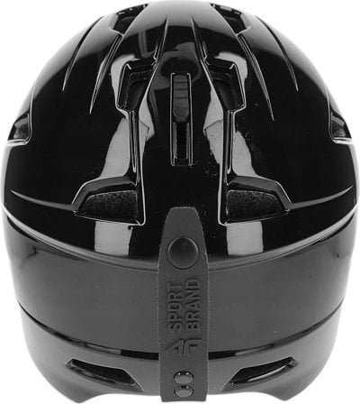 Helm skish 4F H4Z22 KSD002 me vrima ajrimi, për ski e snowboard, e zezë