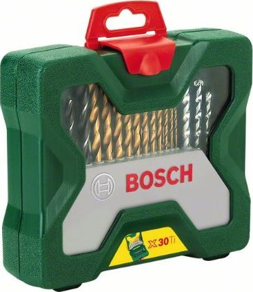 Set veglash Bosch X-Line, 30 copë, kuti plastike jeshile