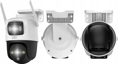 Kamerë IP Imou Cruiser Dual IPC-S7XP-8M0WED-0360B, 8MP, Wi-Fi 6, IP66, e bardhë