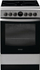 Shporet elektrik me pllaka qeramike Indesit IS5V8CHX/E, furrë me grill, inox i zi