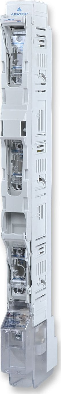 Сигурносен изолациски прекинувач со осигурач Апатор СмартфАРС 00 Про 160A, IP30, сив