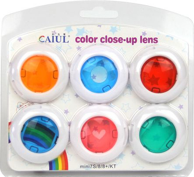 Set filtrash Caiul 6 në 1 për Fujifilm Instax Mini 7S 8 9, filtra ngjyrash, efekte kreative, shumëngjyrëshe