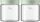 Set kavanozësh qelqi BUYDEEM CS1014, 700 ml x2, kapak plastik, jeshile Cozy Greenish