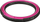 Lodër unazë për qen Jchien Livia Foam Ring Raspberry, 15cm, me erë mjedre, rozë e zezë