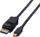 Kabllo Mini DisplayPort në DisplayPort Value, 2m, e zezë