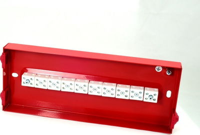 Kuti zjarrduruese lidhëse Simet PIP 7A P10x2x4, E90, 114x30x286mm, e kuqe