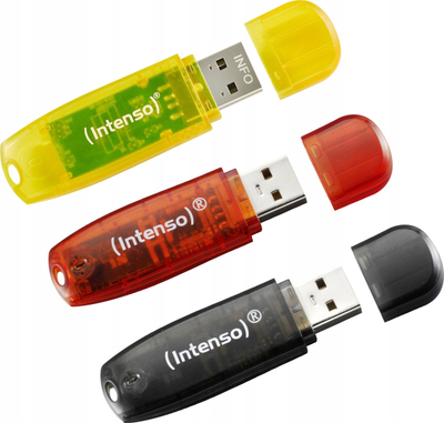USB flash Intenso Rainbow Line, 3x32GB, USB 2.0, me ngjyra të ndryshme