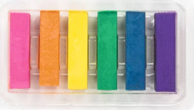 Set pastelë të thatë Kidea Princesses, 6 ngjyra, 6 fletë ngjyrosjeje, shumëngjyrëshe