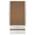Garderobë Reina HM338.06, 2 dyer 2 sirtarë, 80x42.5x180.5 cm, sonoma e bardhë