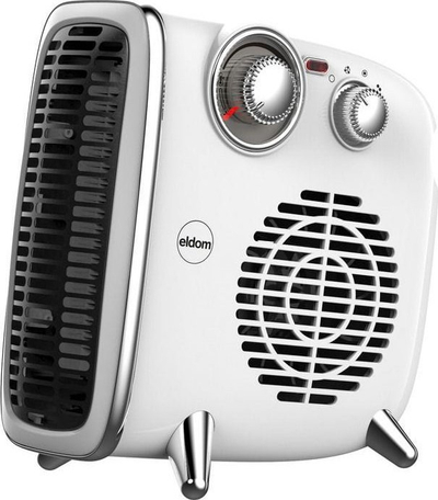Грејач со вентилатор Eldom HL12 Vulcan, 1800W, прилагодлив термостат, бел