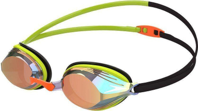 Syze noti Speedo Vengeance Mirror për të rritur, jeshile me portokalli