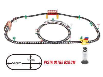 Teo Loder Tren I Shpejte Me Telekomande Pista 620Cm 15114508