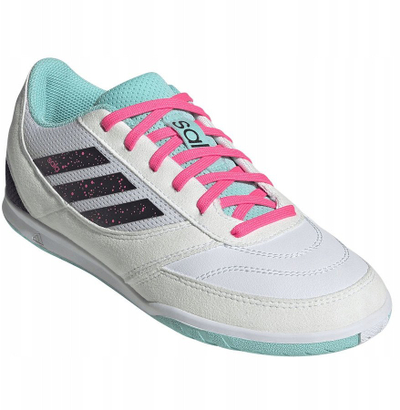Këpucë futbolli për sallë Adidas Top Sala Competition II Jr JR5392, për kalamaj, e bardhë
