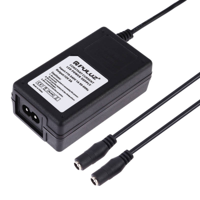 Adaptues energjie Puluz PU2001EU, për studio fotografike 40cm, rregullim fuqie LED, i zi
