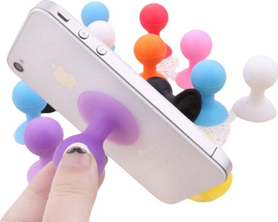 Mbajtëse telefoni Round Headphone Holder me kokë rrumbullake, e vogël kompakte, blu