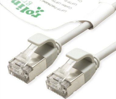 Kabllo rrjeti ROLINE GREEN U/FTP Cat.6A, 1m, slim, gri