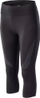 Legginsa sportive IQ Cross The Line Nukia 3/4, për vrap, me xhep, të zeza
