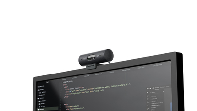 Webcam Logitech Brio 500, Full HD 1080p, USB C, gri grafit