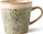 Filxhan cappuccino HK Living 70's Ceramic, qeramikë, ngjyrë bezhë me jeshile