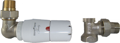 Set termostatik për radiator Vario Term Trendy, 1/2", i djathtë, i bardhë