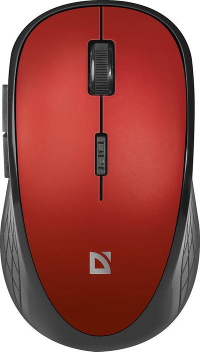 Maus Defender Hit, wireless, USB, i zi dhe i kuq