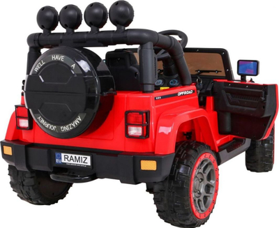 Makina elektrike për kalamaj Ramiz Full Time 4WD, 12V, njëvendëshe, e kuqe