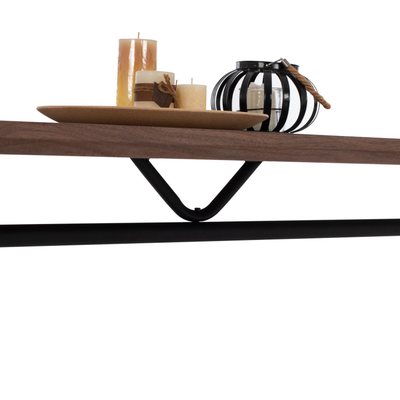 Llambë e varur tavani, kapelë + detaje ari, Ø40×90 cm (HM7647.02), gri