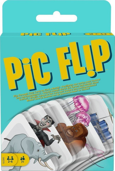 Loja me letra Mattel Pic Flip, 2 6 lojtarë, moshat 7+, shumëngjyrëshe