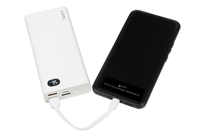Powerbank iBOX PB20, 20000mAh, USB Power Delivery 3.0, i bardhë