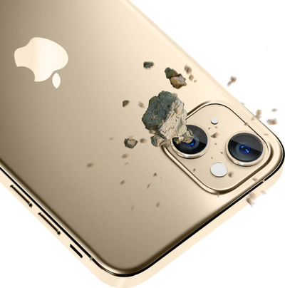 Mbrojtës kamerë 3MK Hybrid Glass Lens Protection Pro për Apple iPhone 14 Plus, xham 9H, ngjyrë flori