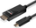USB C во HDMI адаптерски кабел, 10m, 4K 60Hz HDR, црн
