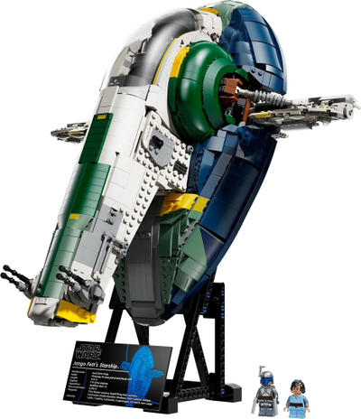 Set lodër LEGO Star Wars Jango Fett's Starship 75409, 2970 pjesë, model koleksionues, shumëngjyrëshe