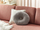 Set jastëkësh dekorativë Beliani HESPERIS, teddy bouclé, 2 copë, gri e çelët