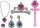 Set lojërash Leantoys Magic Wand, shkop magjik interaktiv, aksesorë, rozë