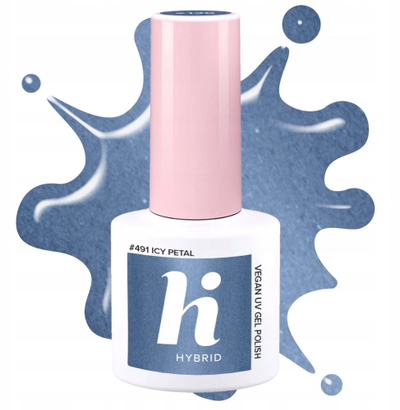 Llakk xhel Hi Hybrid Frosted Fairytale 491 Icy Petal, 5ml, blu e ftohtë