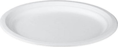 Pjata njëpërdorimshme EcoServe, 18cm, 50 copë, e bardhë