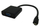 Adapter video Microconnect HDMIDVGAB, Micro HDMI në VGA, 0.25 m, i zi