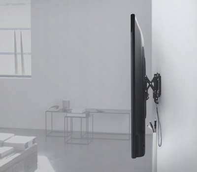 Mbajtëse muri për TV One For All Jumbo, 42"-120", me pjerrësi dhe rrotullim, e zezë