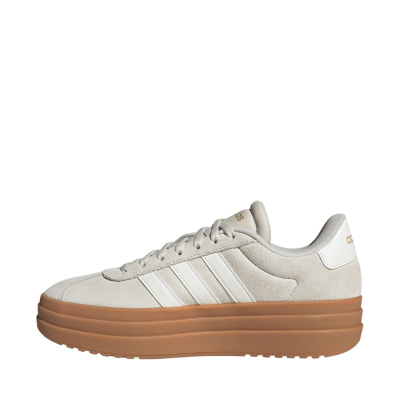 Женски патики Adidas VL Court Bold W JQ5633, природна велур кожа, гумен ѓон, бели