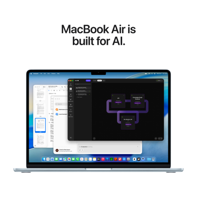 Apple Macbook Air, 15.3", M5 10-core, 16GB, 1TB, 10-core GPU, Midnight