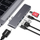 Hub Choetech, HUB-M14, USB-C, 2x USB-A 3.0, HDMI 4K, PD 100W, lexues karte