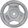 Disk peshe gize HMS THM10 10 kg, vrimë 31 mm, gri hammertone