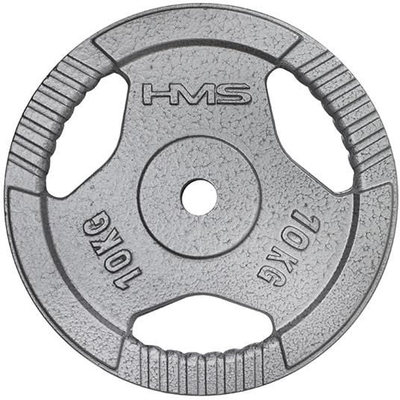 Disk peshe gize HMS THM10 10 kg, vrimë 31 mm, gri hammertone