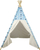 Çadër tipi për fëmijë LeanToys House Tent Clouds, për ambiente të brendshme dhe kopsht, e papërshkueshme nga uji, shumëngjyrëshe