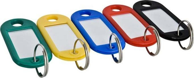 Etiketa çelsash HSI 311060, set 100 copë, të kuqe të çelta