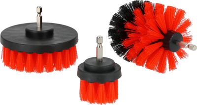 Set furçash pastrimi Proline Drill Brush Medium, 3 copë, diametër 5/9/10 cm