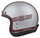 Helmetë moto CASSIDA ESO Jawa Panel 2026, e hapur neo retro, fiberglass, e kuqe argjendtë e zezë
