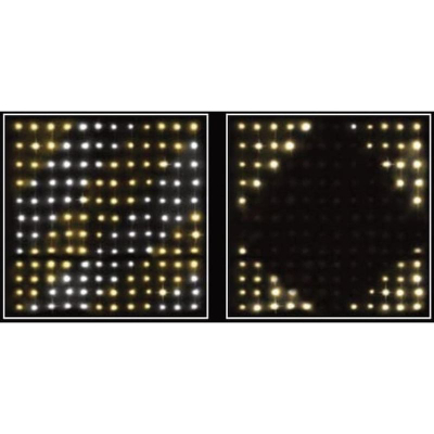 Dritare dekorative me LED, perde me 144 drita, 120×120cm, warm white, e bardhë e ngrohtë