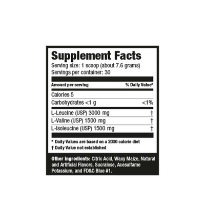 Aminoacide Ultimate Nutrition BCAA Powder, 12000 60 serv, 457g,Blue Raspberry